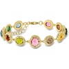 image:imageRossSimons 14kt Yellow GoldPlated Bracelet With Natural and Simulated Multicolored Gemstones 7 inches