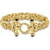 image:imageRossSimons 14kt Yellow GoldPlated Byzantine Bracelet With OnyxOnyx
