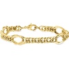 image:imageRossSimons 14kt Yellow GoldPlated GeometricLink Braceletno gemstone