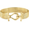 image:imageRossSimons 14kt Yellow GoldPlated MultiRow CubanLink Braceletno gemstone