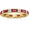 image:imageRossSimons 150 ct tw Rhodolite Garnet and 50 ct tw White Zircon Eternity Band in 18kt Gold Over SterlingRhodolite Garnet