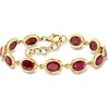 image:imageRossSimons 1600 ct tw Ruby Bracelet in 18kt Gold Over Sterling 7 inches