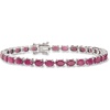 image:imageRossSimons 1600 ct tw Ruby Tennis Bracelet in Sterling SilverRuby