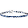 image:imageRossSimons 1600 ct tw Sapphire Tennis Bracelet in Sterling SilverSapphire