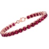 image:imageRossSimons 1700 ct tw Rhodolite Garnet Tennis Bracelet in 18kt Rose Gold Over Sterlingrhodolitegarnet