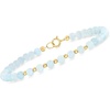 image:imageRossSimons 1800 ct tw Aquamarine Bead Bracelet in 10kt Yellow Goldaquamarine