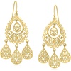 image:imageRossSimons 18kt Gold Over Sterling Filigree Chandelier Earrings