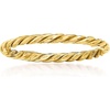 image:imageRossSimons 18kt Yellow Gold Roped RingNo Gemstone