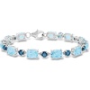 image:imageRossSimons 1950 ct tw London and Sky Blue Topaz Bracelet in Sterling SilverTopaz