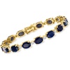 image:imageRossSimons 2000 ct tw Sapphire and 45 ct tw Diamond Bracelet in 14kt Yellow GoldSapphire