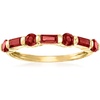 image:imageRossSimons 210 ct tw Baguette and Round Garnet Ring in 14kt Yellow GoldGarnet