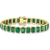 image:imageRossSimons 2500 ct tw BezelSet Emerald Bracelet in 18kt Gold Over Sterlinggreen