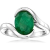 image:imageRossSimons 270 Carat Emerald Swirl Ring in Sterling SilverEmerald