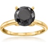 image:imageRossSimons 300 Carat Black Diamond Solitaire Ring in 14kt Yellow GoldDiamond