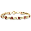 image:imageRossSimons 340 ct tw Garnet OvalLink Bracelet in 14kt Yellow GoldGarnet