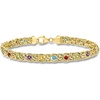 image:imageRossSimons 340 ct tw MultiGemstone Byzantine Bracelet in 14kt Yellow GoldAmethyst