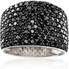 image:imageRossSimons 370 ct tw Pave Black Spinel Ring in Sterling SilverSpinel