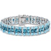 image:imageRossSimons 3980 ct tw Tonal Blue and White Topaz Bracelet in Sterling SilverTopaz