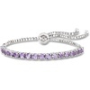image:imageRossSimons 400 ct tw Amethyst Bolo Bracelet in Sterling Silver