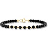 image:imageRossSimons 445mm Onyx Bead Bracelet in 10kt Yellow GoldOnyx
