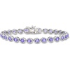 image:imageRossSimons 500 ct tw Tanzanite and 10 ct tw Diamond Tennis Bracelet in Sterling Silvertanzanite