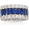 image:imageRossSimons 600 ct tw Simulated Sapphire and 400 ct tw CZ Eternity Band in Sterling SilverSapphire