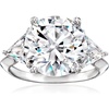 image:imageRossSimons 750 ct tw CZ Ring in Sterling SilverCubic Zirconia