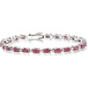 image:imageRossSimons 750 ct tw Ruby Bracelet With Diamonds in Sterling SilverRuby