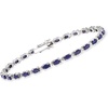 image:imageRossSimons 840 ct tw Sapphire Bracelet With Diamonds in Sterling SilverSapphire