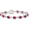 image:imageRossSimons 910 ct tw Ruby Bracelet With Diamonds in Sterling SilverRuby