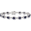 image:imageRossSimons 910 ct tw Sapphire Bracelet With Diamonds in Sterling SilverSapphire