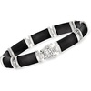 image:imageRossSimons Black Agate Good Fortune Bracelet in Sterling SilverAgate