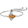 image:imageRossSimons Gemstone Bumblebee Bolo Bracelet in Sterling SilverAmber