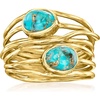 image:imageRossSimons Gemstone Highway Ring in 18kt Gold Over SterlingCreated Turquoise