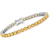 image:imageRossSimons Gemstone Tennis Bracelet in Sterling Silvercitrine