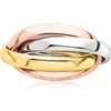 image:imageRossSimons Italian 14kt TriColored Gold Rolling RingNo Gemstone