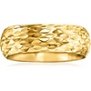 image:imageRossSimons Italian 14kt Yellow Gold SparklePattern RingNo Gemstone
