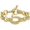 image:imageRossSimons Italian 14kt Yellow GoldPlated OvalLink Toggle Braceletno gemstone