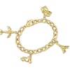 image:imageRossSimons Italian 14kt Yellow GoldPlated Travel Charm Braceletno gemstone