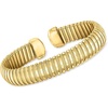 image:imageRossSimons Italian 14kt Yellow GoldPlated Tubogas Cuff Braceletno gemstone