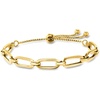 image:imageRossSimons Italian 18kt Gold Over Sterling Paper Clip Link Bolo Bracelet