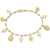 image:imageRossSimons Italian 18kt Gold Over Sterling Religious Charm Braceletno gemstone