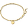 image:imageRossSimons Italian 18kt Yellow Gold Heart Charm Bracelet 625 inches