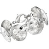image:imageRossSimons Italian RhodiumPlated Hammered DiscLink Bracelet 7 inches