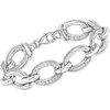 image:imageRossSimons Italian RhodiumPlated Link Braceletno gemstone