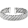 image:imageRossSimons Italian RhodiumPlated Patterned Cuff Braceletno gemstone