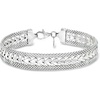 image:imageRossSimons Italian Silver Heart Motif BraceletWhite