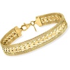 image:imageRossSimons Italian Silver Heart Motif Braceletyellow