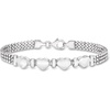 image:imageRossSimons Italian Sterling Silver Heart Beaded Braceletno gemstone