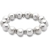 image:imageRossSimons Italian Sterling SilverPlated Bead Stretch Braceletno gemstone
